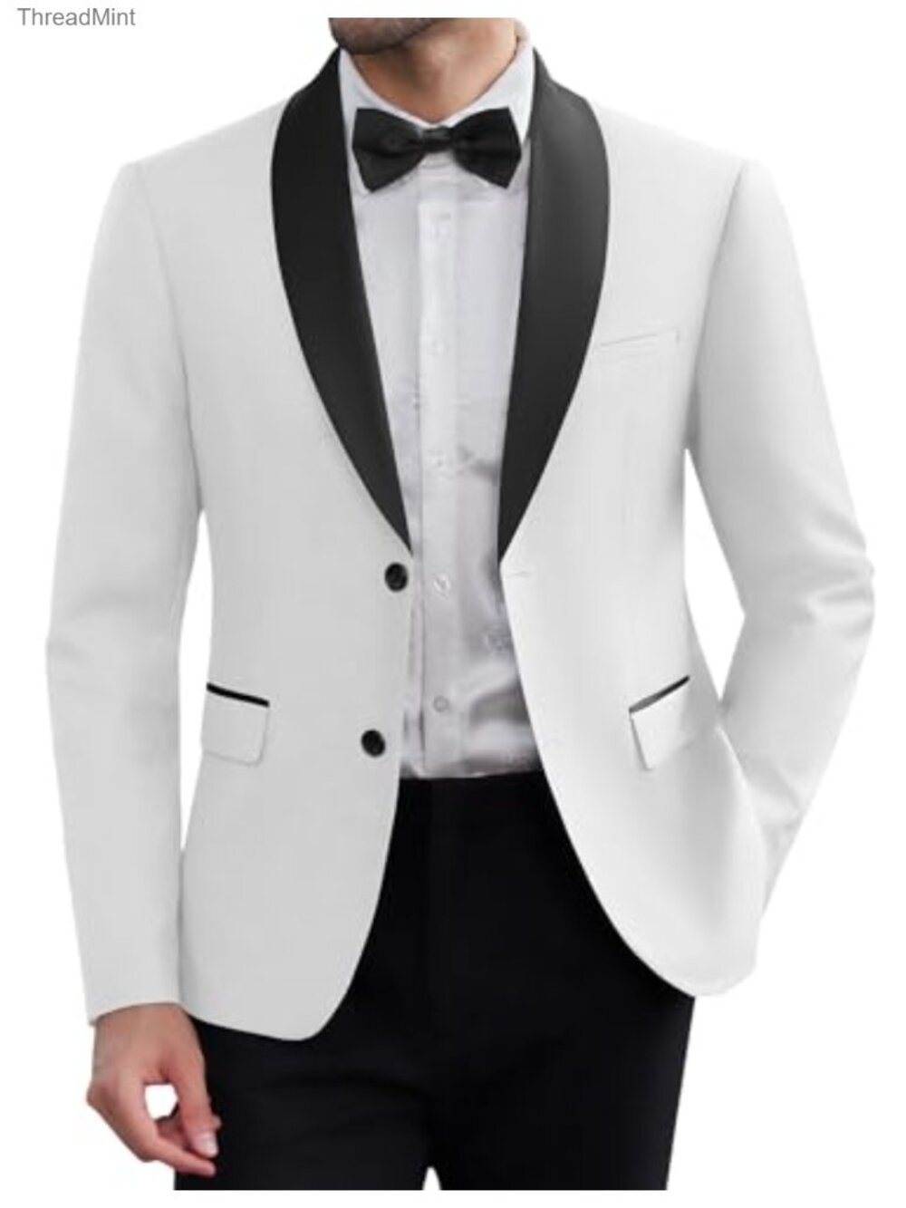 Mens Slim Fit Tuxedo Jacket Shawl Collar Formal Blazer for Wedding Prom Dinner